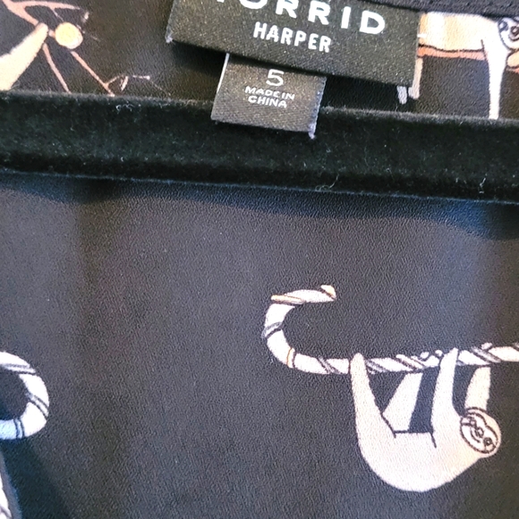 HARPER GEORGETTE PULLOVER 3/4 SLEEVE BLOUSE, size 5 - Picture 14 of 15